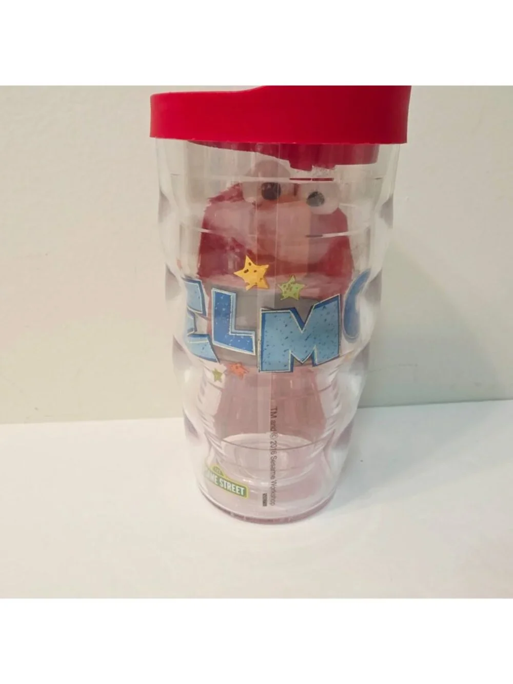 Toddler Sesame Street Trevis Tumbler with Red Lid ELMO Muppet Wavy